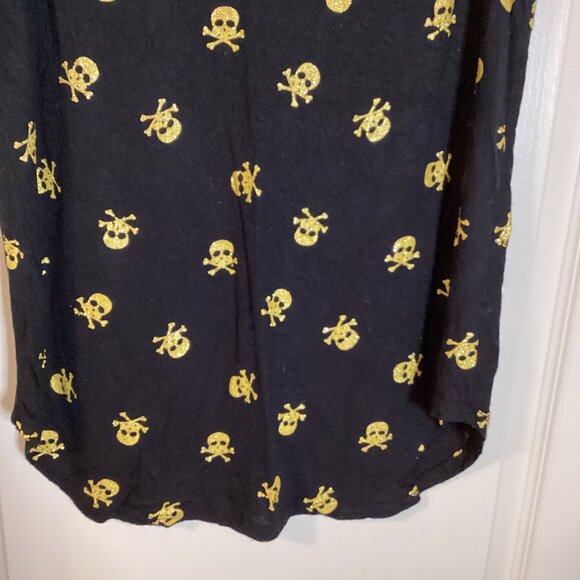 g 21 Women's Layering Tank Top Stretchy Halloween Skull Witchy Goth Y2K - Picture 3 of 6